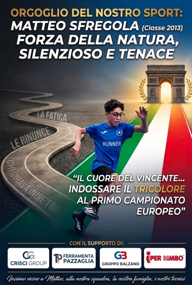 Matteo Sfregola vola agli Europei Under 15: il sogno Azzurro della Futura Pentathlon diventa realtà!